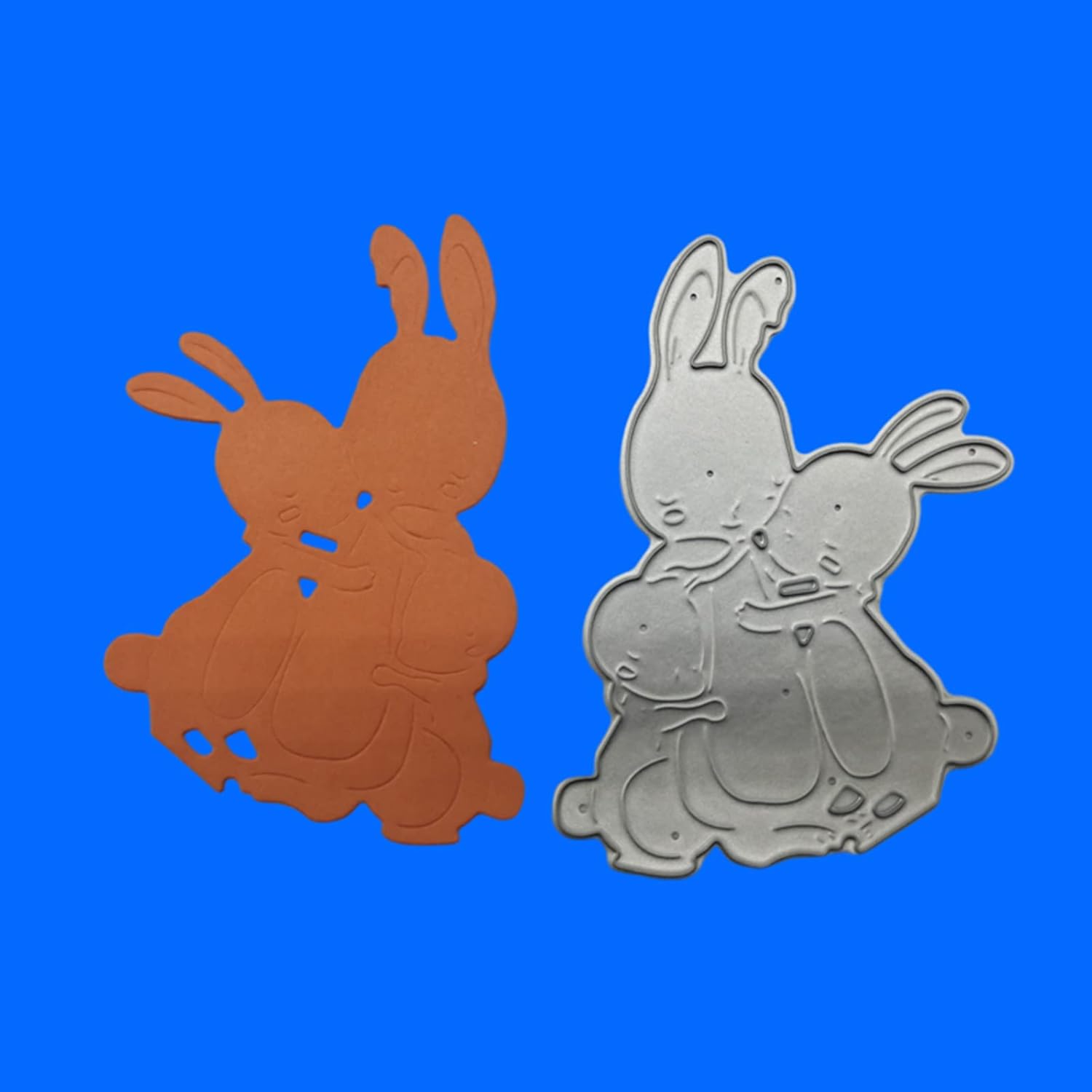 Plantilla de molde de estampado en relieve de conejos de Pascua, troquelado, para manualidades, álbumes de fotos, decoración de álbumes de fotos,