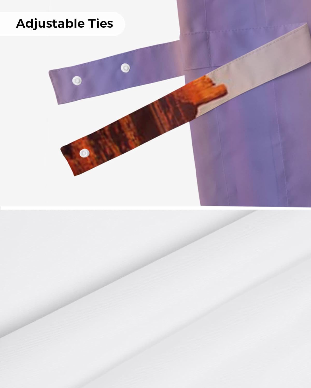 Valances for Windows, Desert Dreamy Sunset Sundown Sky Natural Sand Building Landscape Tie Up Valance Curtains Light Filtering Adjustable Window