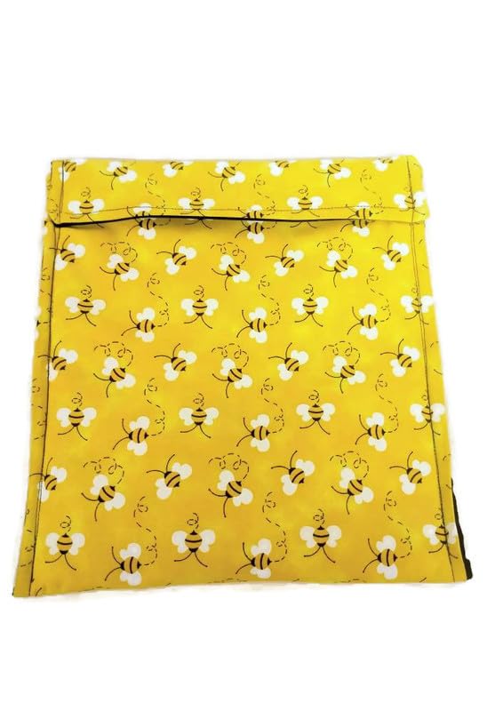 Potato Bag, Microwave Potato Bag, Potato Cooker Bag, Potato Pouch, Baked Potato Bag, Cotton Bag in a Honey Bee Fabric