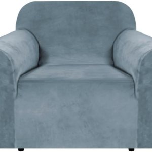 H.VERSAILTEX – Funda elástica de terciopelo para sillón, 1 funda para sillón o butaca de sala de estar, funda para muebles hecha de terciopelo H.VERSAILTEX – Funda elástica de terciopelo para sillón, 1 funda para sillón o butaca de sala de estar, funda para muebles hecha de terciopelo