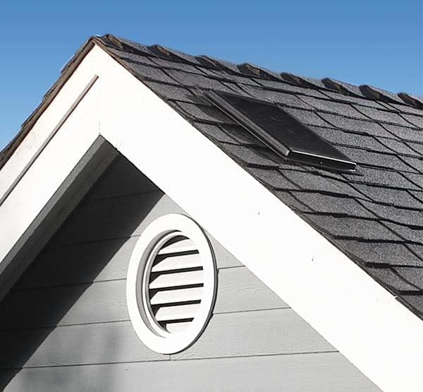 Amtrak Solar Potente ventilador solar para ático que enfría silenciosamente, ventila el escape de tu casa, garaje, invernadero, gallinero o RV y