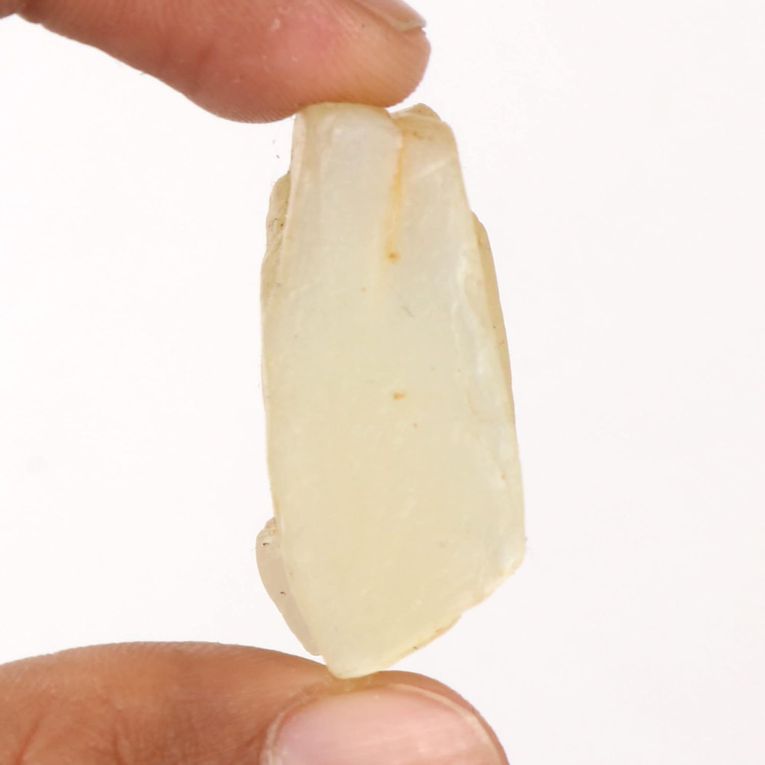 GEMHUB Piedra preciosa natural de piedra lunar áspera certificada de 126.35 CT, cristal crudo sin cortar para la fabricación de joyas