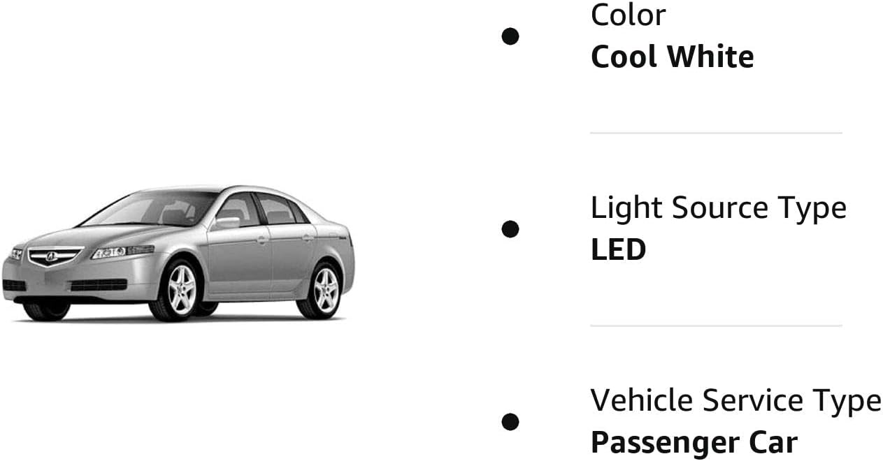 XtremeVision LED interior para Acura TL 2004-2008 (14 piezas) kit de LED interior blanco frío + herramienta de instalación