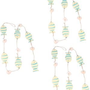 Garneck 3 piezas de decoraciones para salas de casa de madera adornos de casa mini adorno de playa decoración de puerta para el hogar, decoración de Garneck 3 piezas de decoraciones para salas de casa de madera adornos de casa mini adorno de playa decoración de puerta para el hogar, decoración de