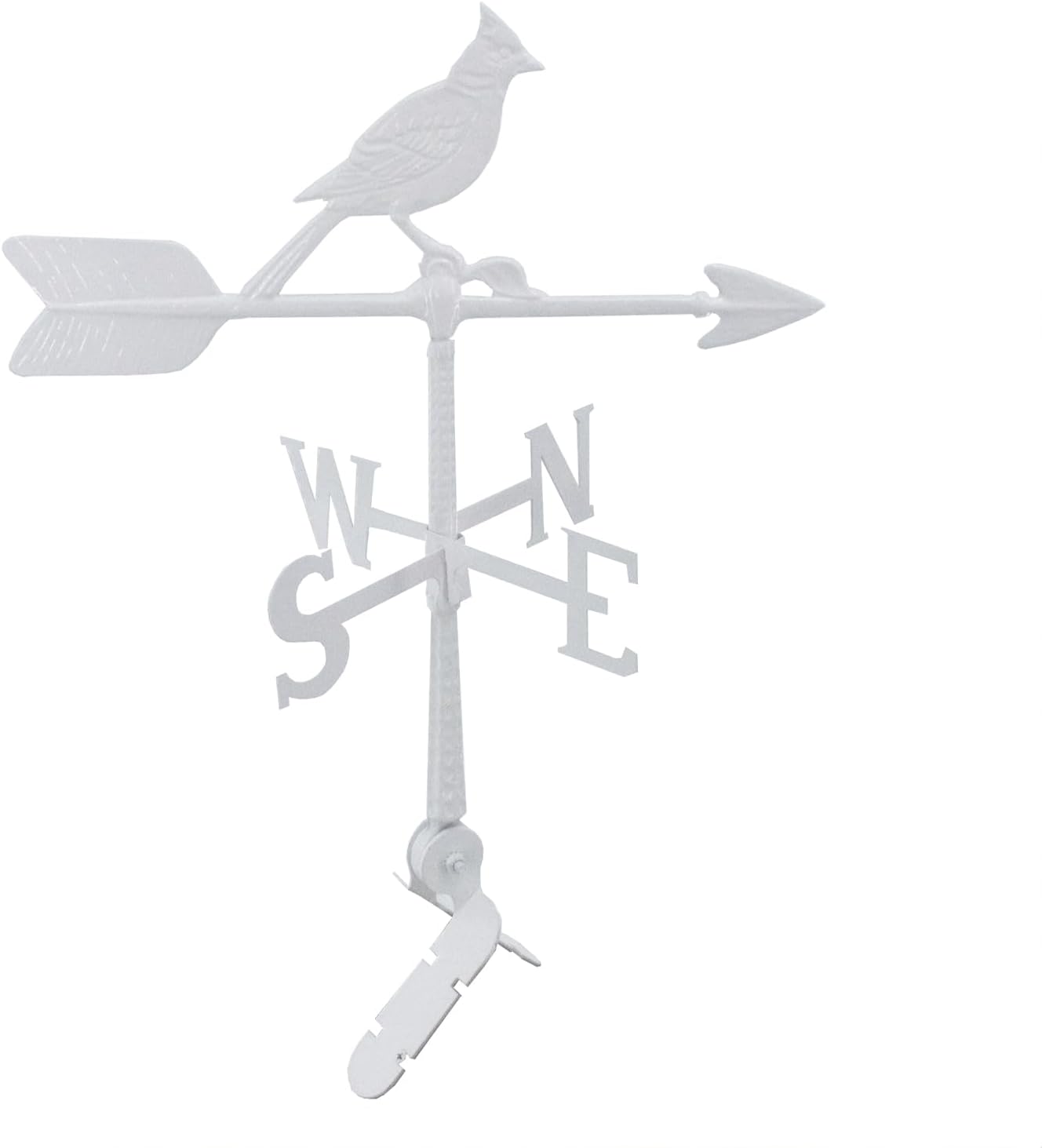 Veleta cardenal de aluminio de 24  – Veleta al aire libre con adorno – Decoración de techo de metal – Montaje incluido (4 a elegir) – Veleta de
