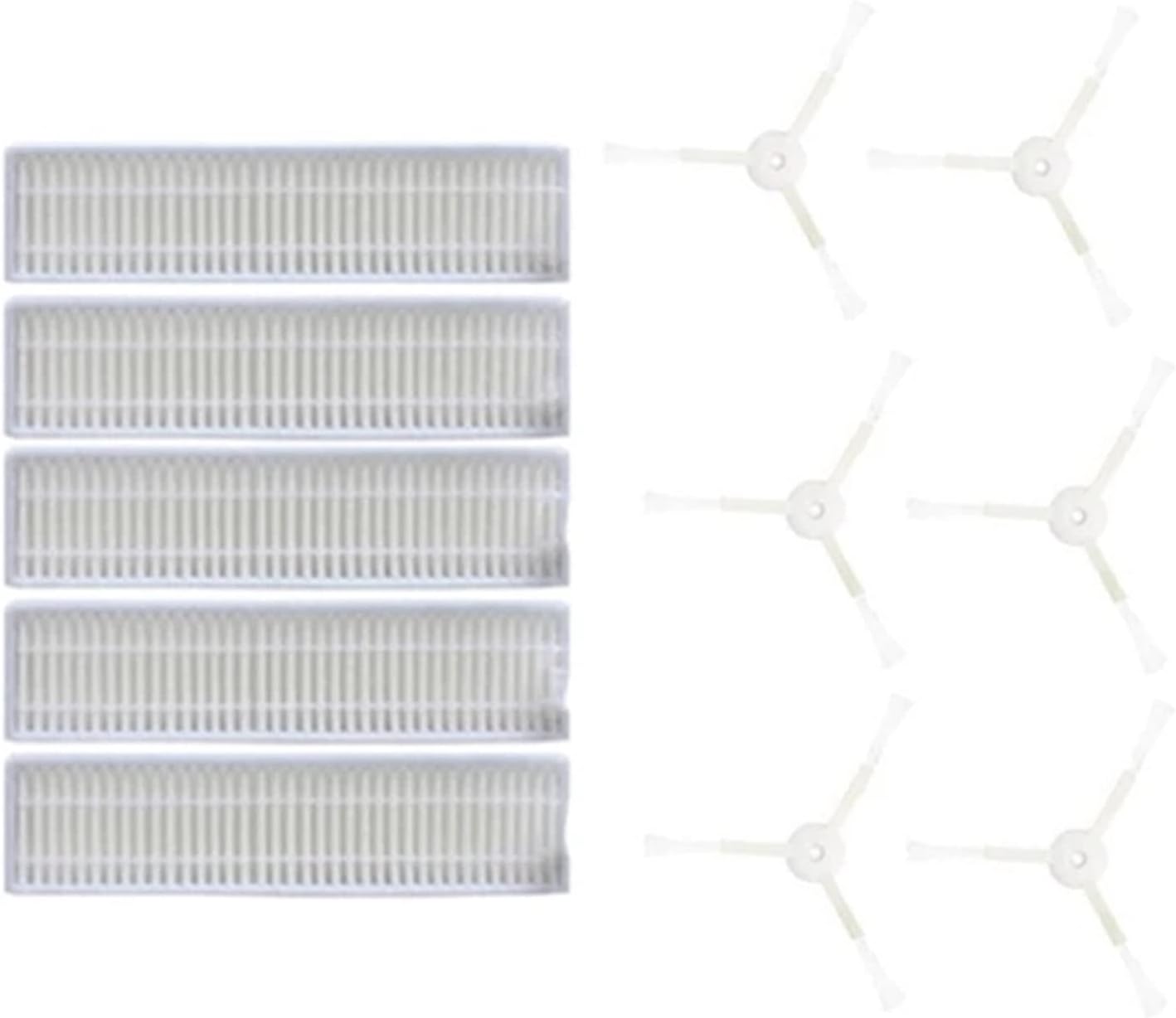Vacuum Cleaner HEPA Filters+Side Brushes Replacement Parts Fit for Rowenta Fit for Explorer Fit for Series 60 Rr7455 7447 Tefal Series 60 Vacuum