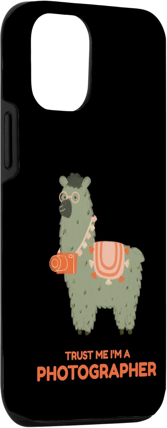 iPhone 1212 Pro Llama regalos de fotografía y lindo estuche de fotógrafo de eventos de alpaca