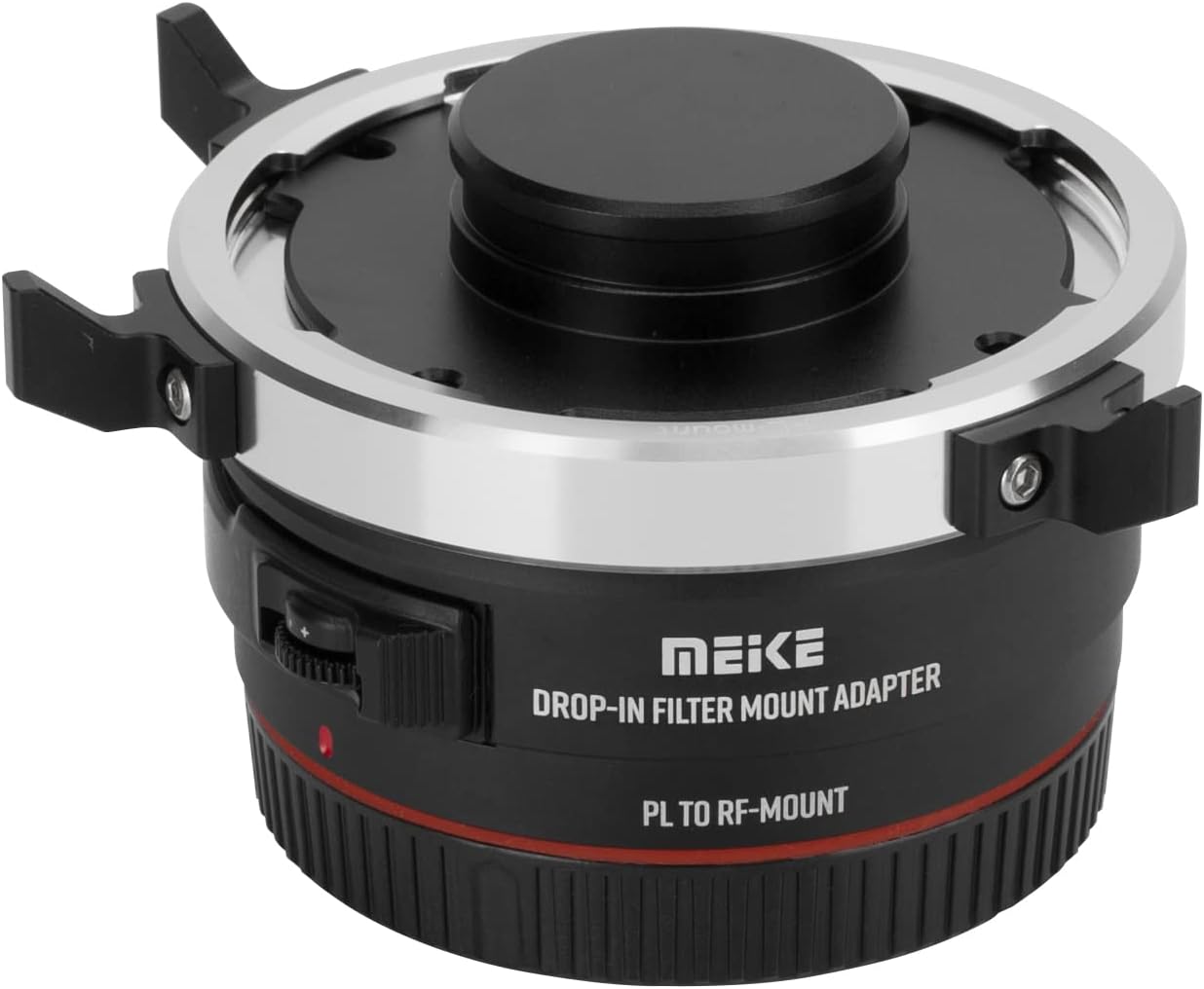 Meike MK-PLTRF-C VND Adaptador de lente de enfoque manual con convertidor de filtros UV transparentes y ND variable para lentes de cine ARRI