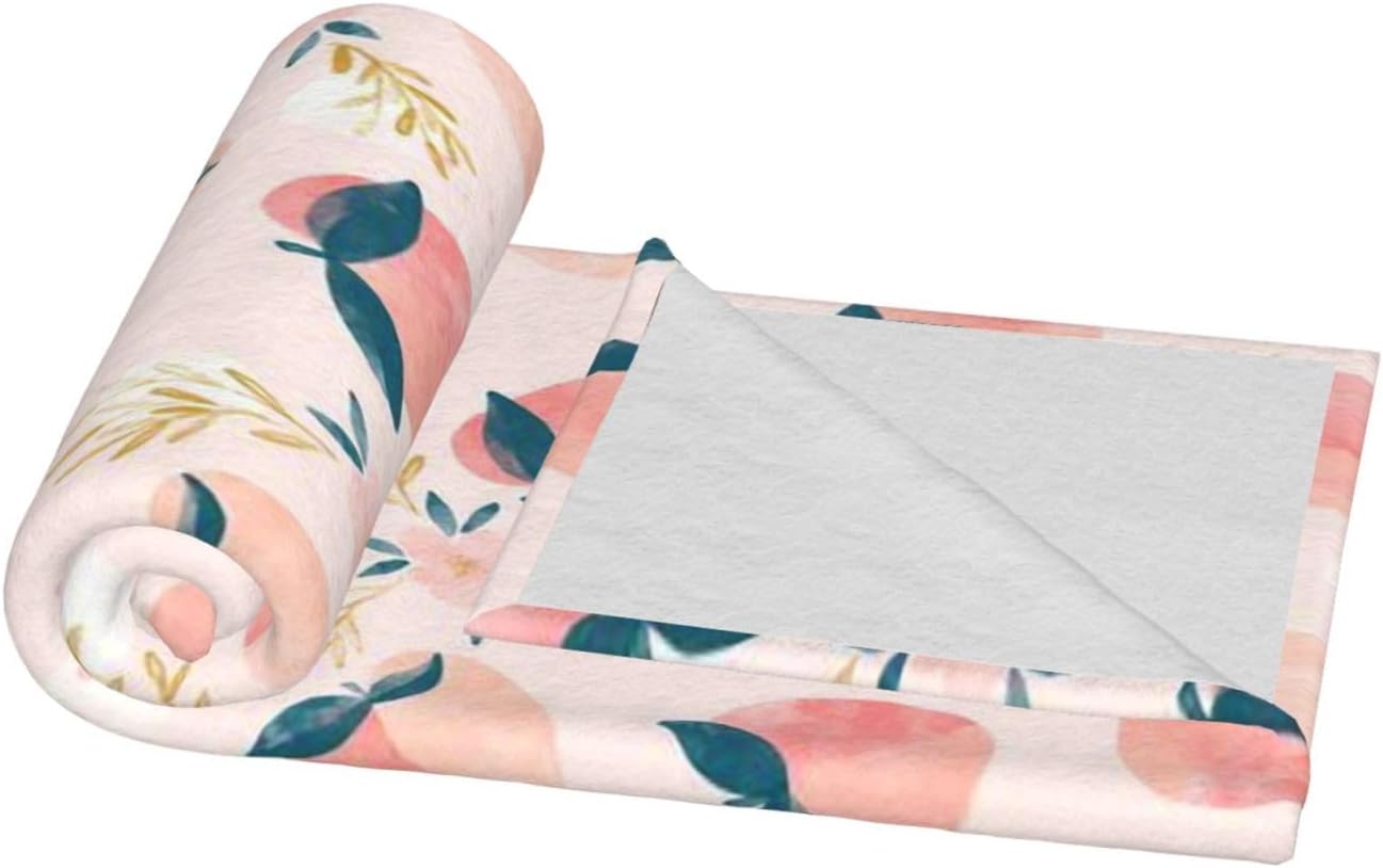 AFHYZY Manta de verano suave de color durazno para mujer, manta de forro polar lavable de viaje ligera para sofá, cama, sillón durante todas las