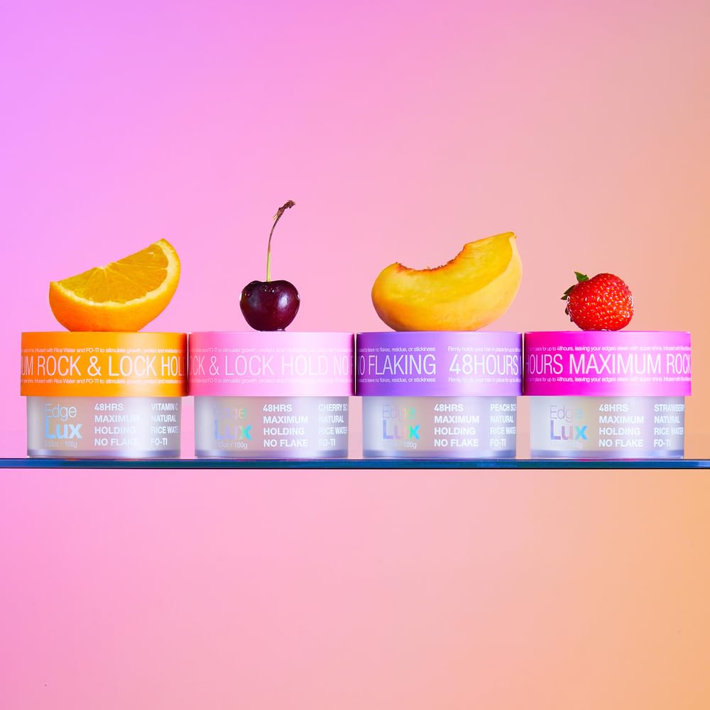 Edge Lux Edge Control Cera de 48 horas de sujeción máxima sin descamación ingredientes naturales perfumados acondicionadores para el cabello (3.53