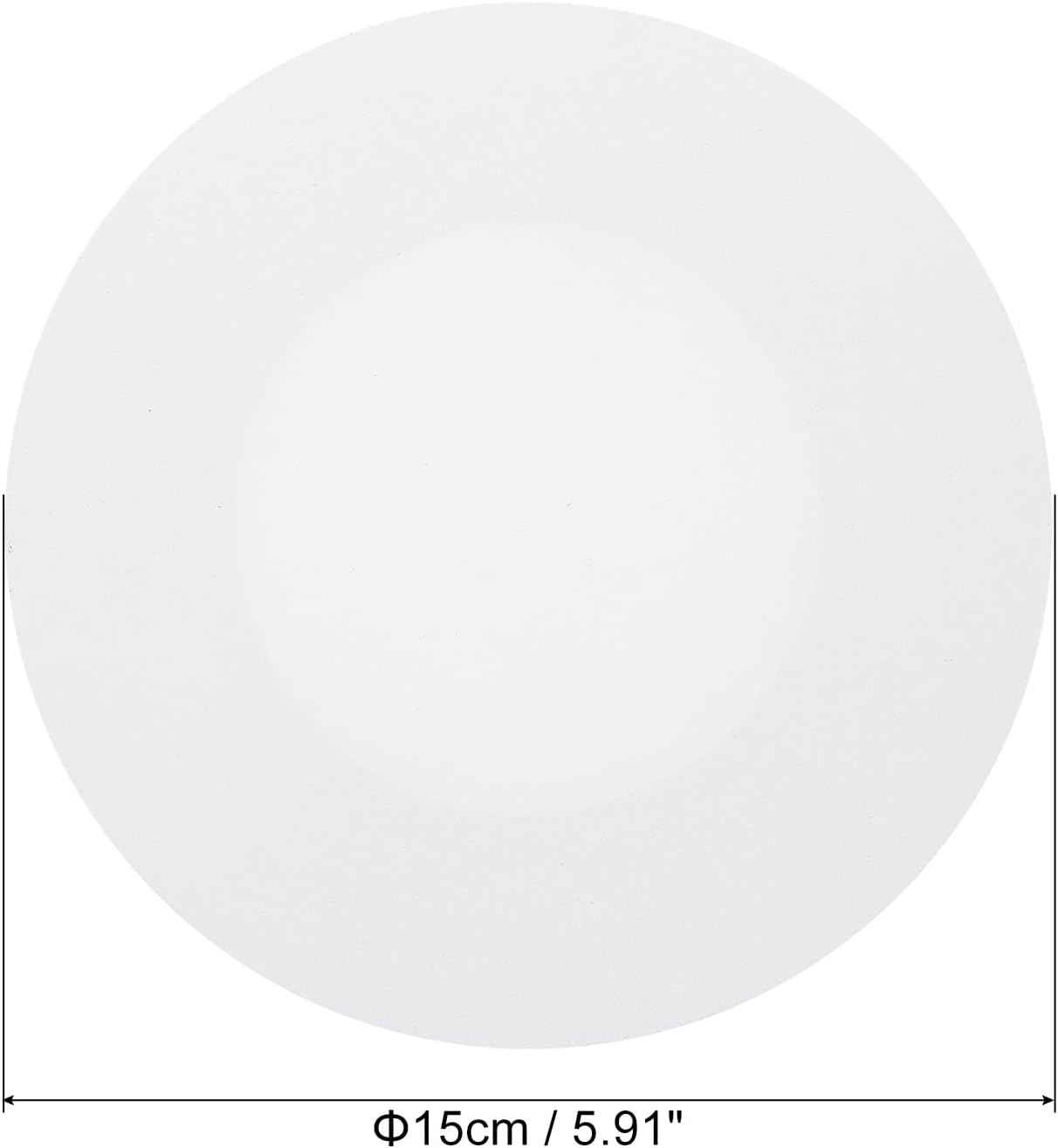 PATIKIL Lienzos de pintura para pintar, paquete de 3 paneles redondos de madera de 6 pulgadas, bastidor de madera estirado en blanco para acrílico,