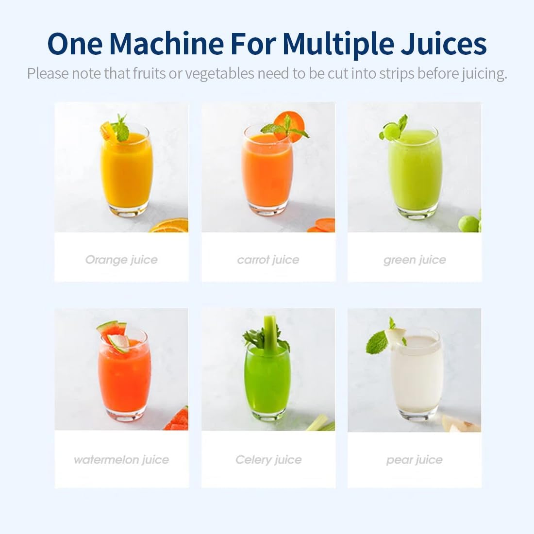 Joydeem Máquinas compactas que mastican el exprimidor, 13.5 fl oz (14oz) prensa en frío filtro lento libre Juicer, JD-YZ9901