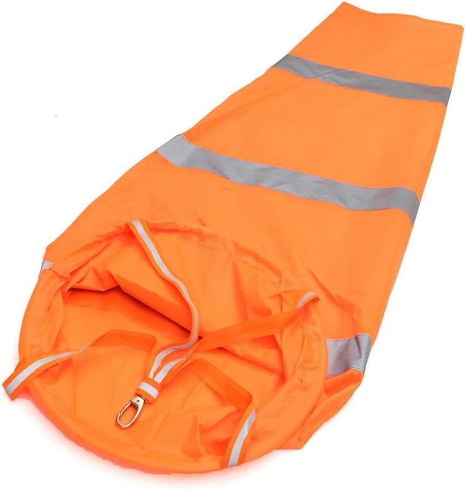 60 pulgadas Airport Windsock Rip-Stop Outdoor Rainbow Wind Measurement Sock Bag con cinturón reflectante