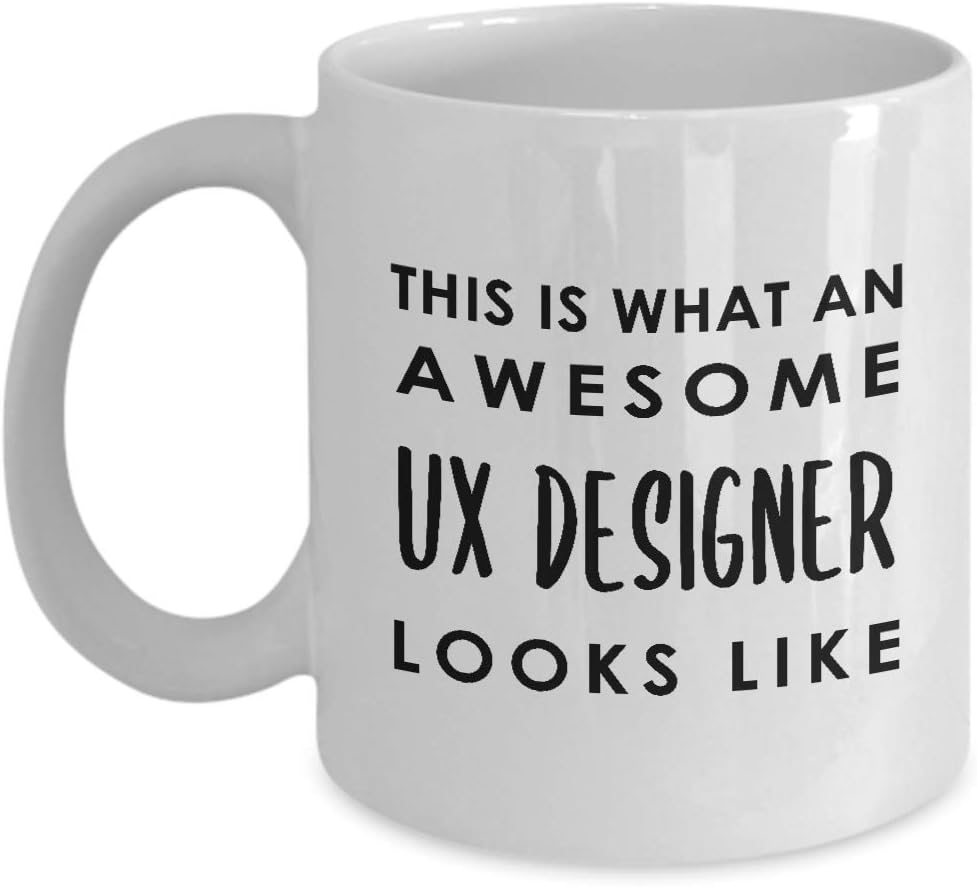 Gifts for UX Designer Coffee Mug Tea Cup – User Experience UI User Interface Design Artist Team Dept Graphic Digital Multimedia Creative Funny Cute
