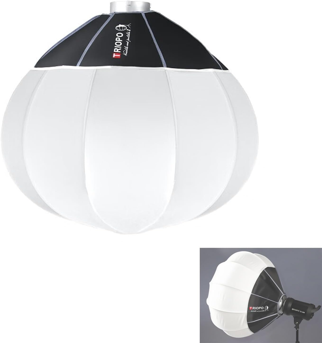 TRIOPO KQ85 – Modificador de luz suave para Aputure 300D Mark II 120D Godox SL-60W VL150 SL150WII FV150 AD200PRO AD300 AD400PRO AD600 VL300 VL300