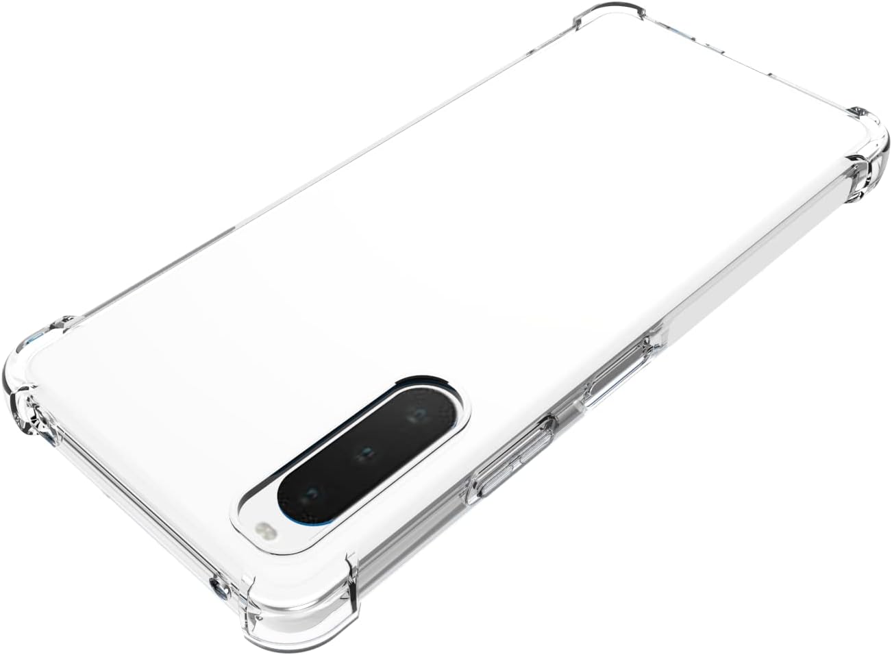 USTIYA Caso para Sony Xperia 10 IV Clear TPU cuatro esquinas cubierta protectora transparente suave funda