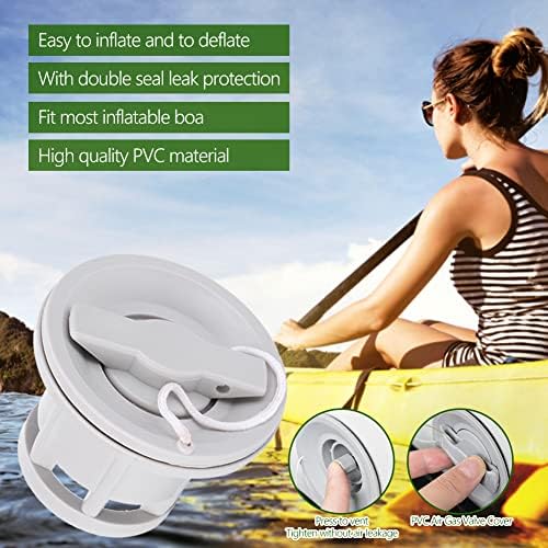 Válvula de aire de barco, cubierta de válvula de gas de aire de PVC, repuesto de válvula de barco para barco inflable, bote, kayak, canoa, balsa de