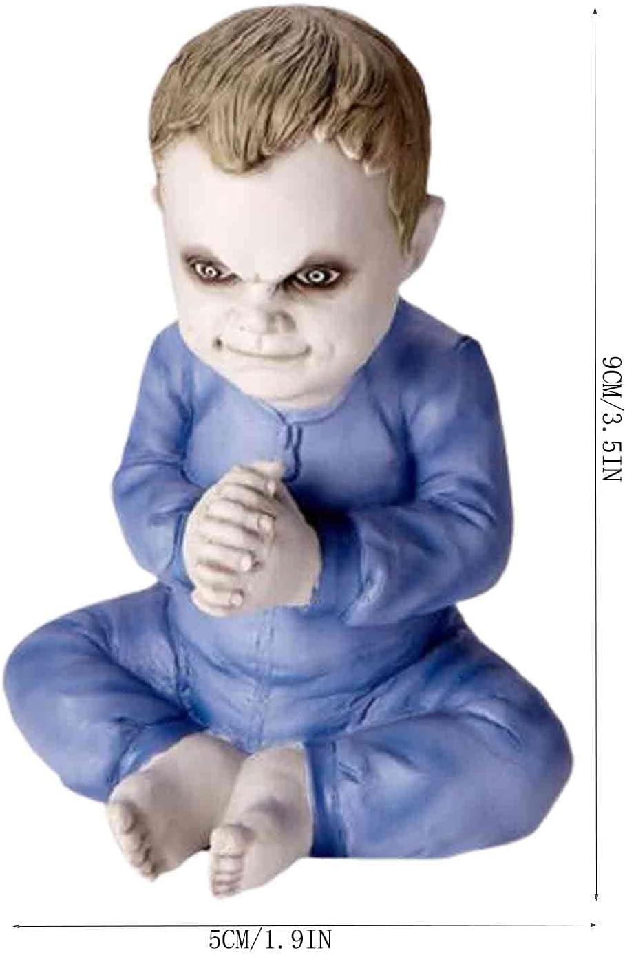 Decoraciones de Halloween muñeca espeluznante, muñecas de miedo, muñeco de bebé zombi fantasma aterrador, decoración de casa embrujada de Halloween,