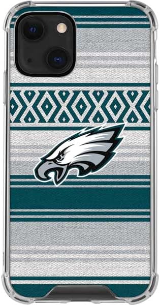 Skinit Clear Phone Case Compatible with iPhone 15 – Officially Licensed NFL Philadelphia Eagles Trailblazer Design