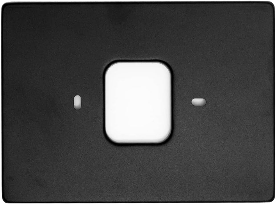 Soporte decorativo de aluminio para placa de pared para Honeywell Touch Screen Smart Home WiFi Termostato (negro)