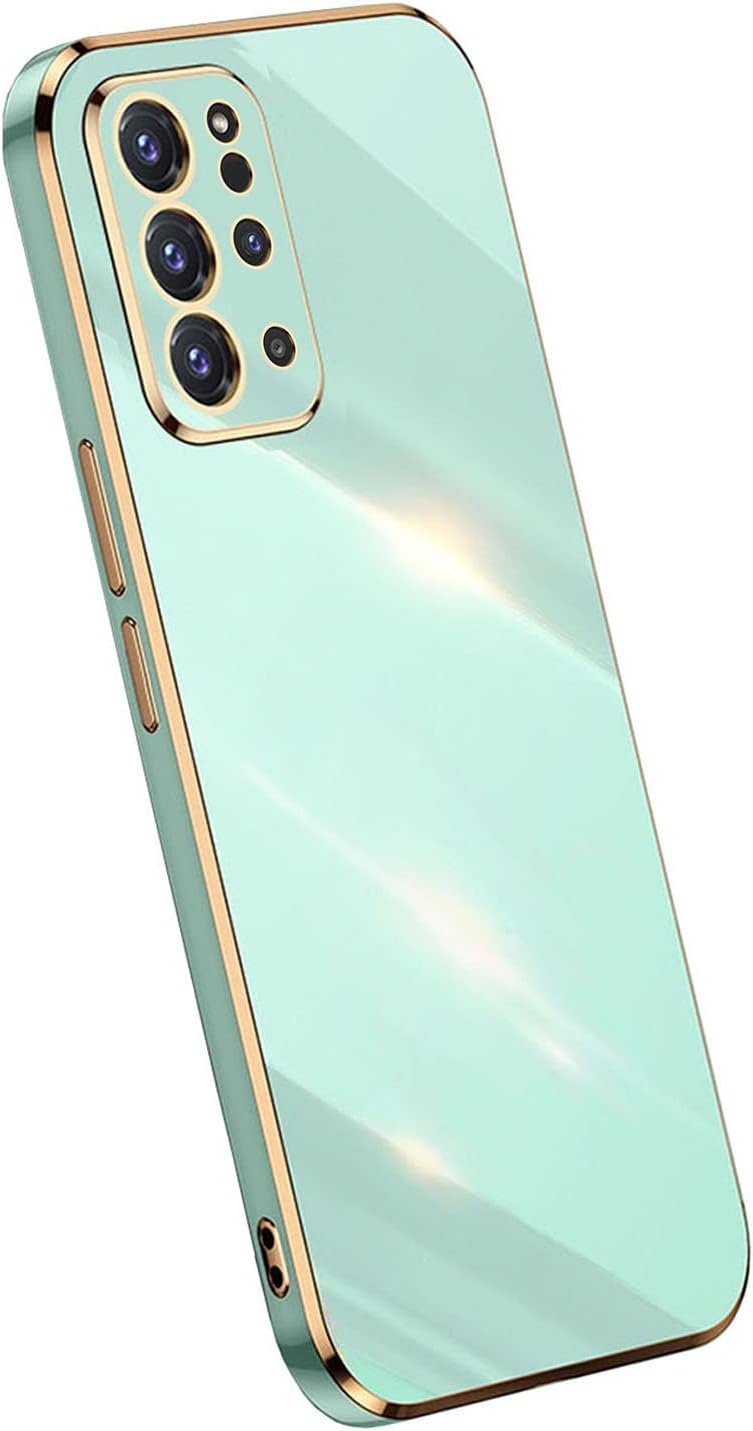 Sunswim Funda para Galaxy S20 Plus, bonita protección completa de lente de cámara y galvanizado a prueba de golpes, funda protectora de TPU suave