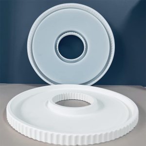 Silicone Molds Tray, Round Plate Silicone Casting Mould Tray with Grooves, Decorative Tray Moulds for Resin, Resin Moulds, Concrete Moulds (30 x 2 Silicone Molds Tray, Round Plate Silicone Casting Mould Tray with Grooves, Decorative Tray Moulds for Resin, Resin Moulds, Concrete Moulds (30 x 2