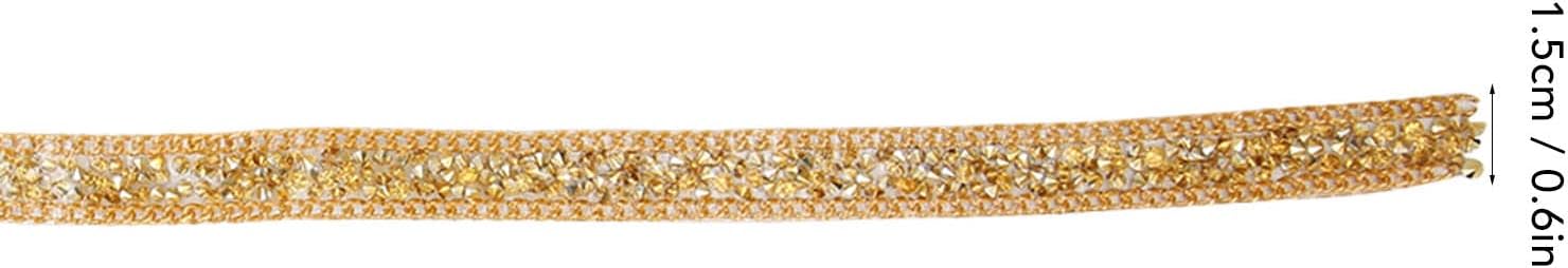 2 rollos de cintas de resina con diamantes de imitación de 5 yardas, tiras autoadhesivas, rollo de piedras preciosas para manualidades,