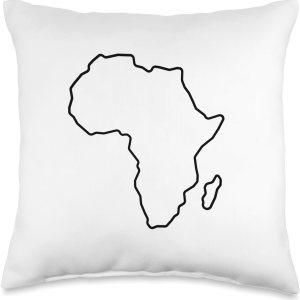 Map, Minimal, Love Africa Throw Pillow, 16×16, Multicolor Map, Minimal, Love Africa Throw Pillow, 16×16, Multicolor