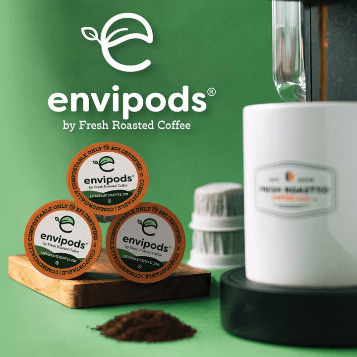 Fresh Roasted Coffee, Endípodas etíopes orgánicos, Kosher, de comercio justo, tostado medio, 12 unidades, compatible con cafeteras de taza de 1.0 y