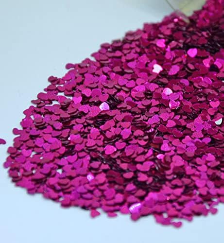 Corazón de confeti de 18 pulgadas, rosa intenso, media libra (8 onzas) #9720 Q08