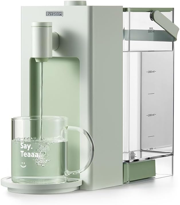 BUYDEEM S9013 Dispensador de agua caliente instantáneo, caldera de agua para encimera y calentador para té, café y fórmula para bebés, 8