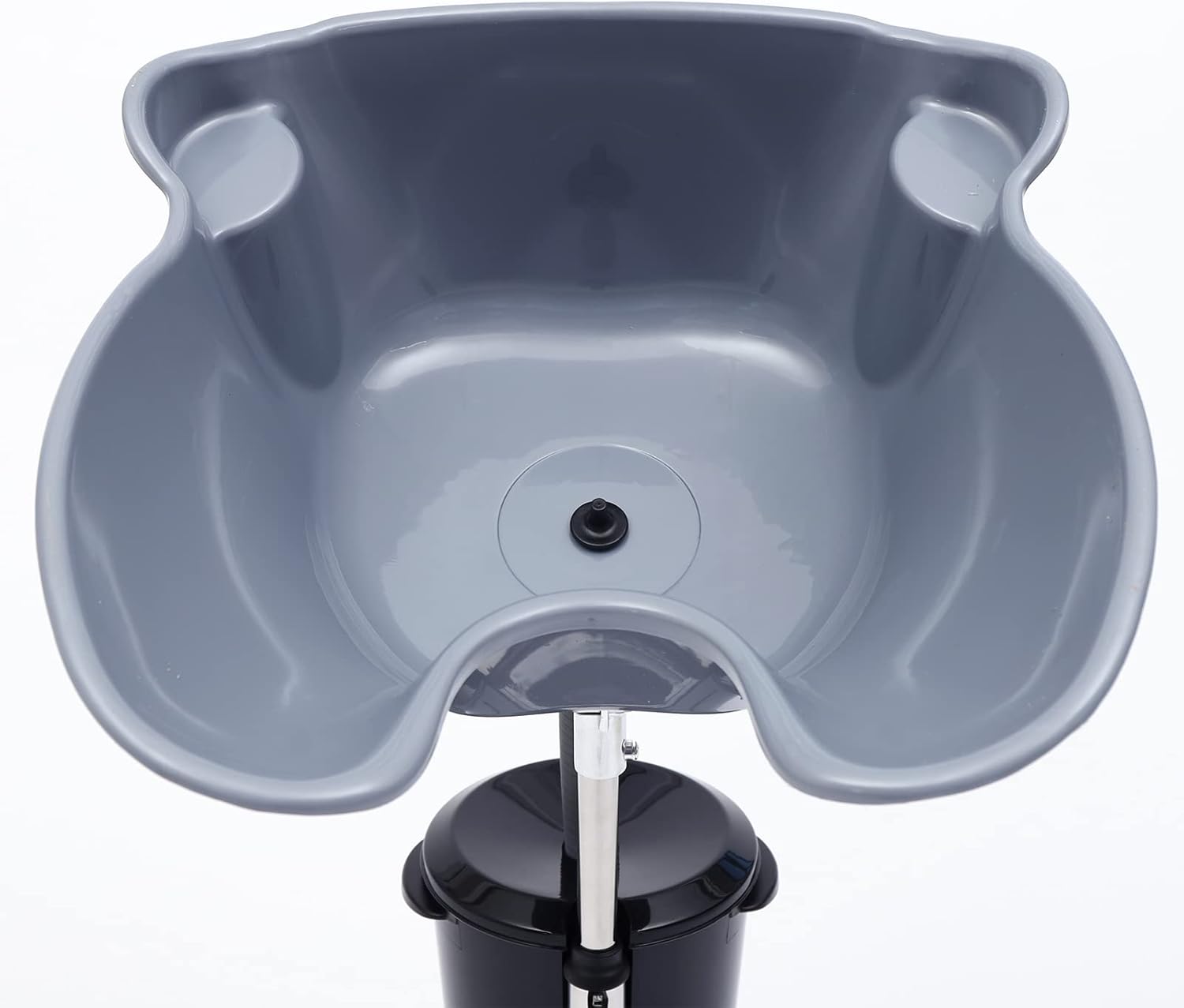 Fregadero de lavado de cabello, lavabo de champú profundo de altura ajustable con manguera de drenaje para el hogar, peluquería, salón de belleza,