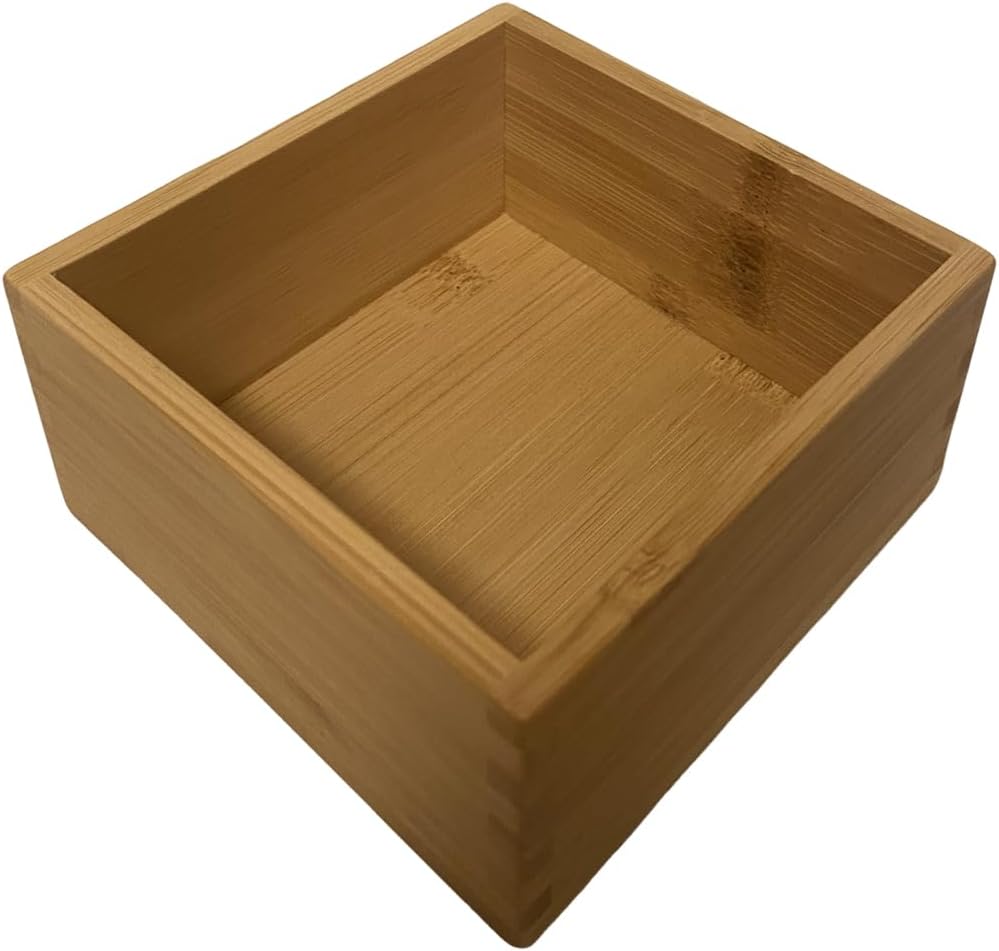 Organizador de cajones de bambú, organizador de utensilios de cocina, suministros de oficina, organizador de escritorio, bandeja de cubiertos de