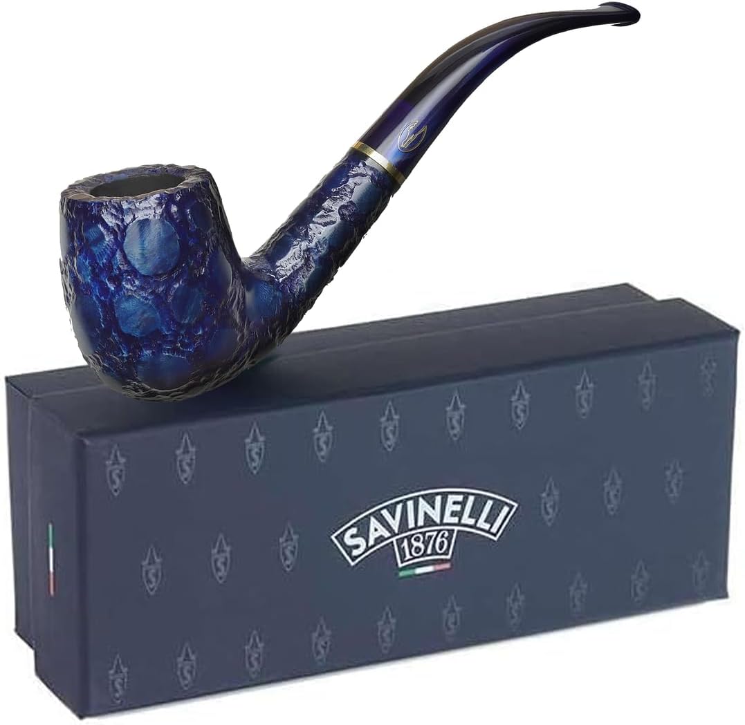 Alligator Savinelli Pipe – Pipa de tabaco de brezo, pipa artesanal italiana, pipa de tabaco hecha a mano, pipas de tabaco de madera pequeñas,