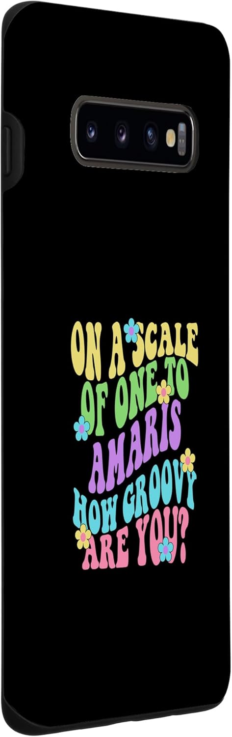 Galaxy S10+ AMARIS Cute Retro Girls Groovy AMARIS Personalized Name Case