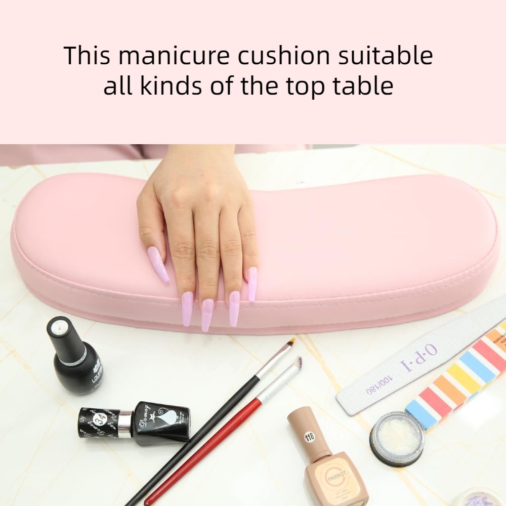 Cojín de almohada de descanso de manos de manicura, almohada cojín de mano de esmalte de uñas, mesa de manicura, cojín de mano portátil para mesa de