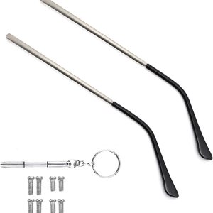 Patillas de repuesto de lentes de metal, repuesto para brazos y piernas, kit de reparación universal de gafas, patillas de bricolaje para anteojos Patillas de repuesto de lentes de metal, repuesto para brazos y piernas, kit de reparación universal de gafas, patillas de bricolaje para anteojos