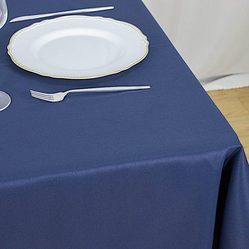 Mantel cuadrado de poliéster de 54 pulgadas color azul marino de alta calidad, para decoración de bodas, fiestas, eventos, catering, comedor y cocina