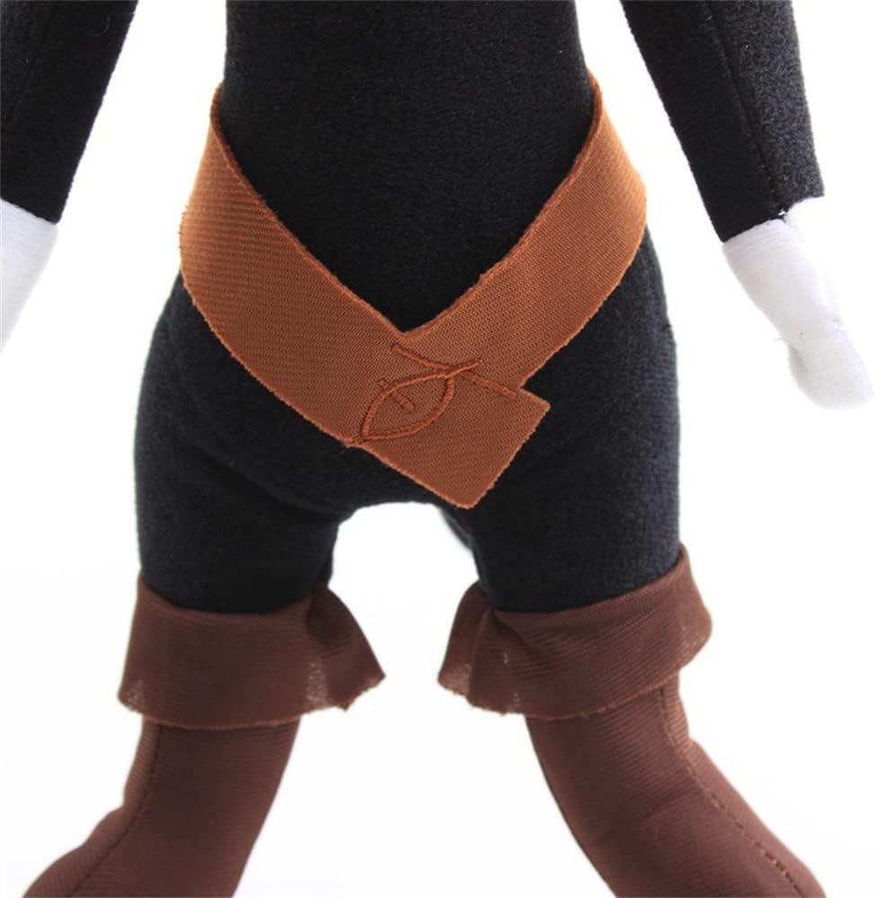 SecretCastle Juguetes de peluche de gato negro con patas suaves de 14 pulgadas para familiares y amigos (negro)