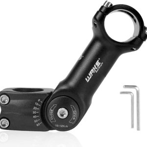CYSKY Vástago de bicicleta ajustable 31.8 3.543in4.331in5.118in 0-60 grados ajustable MTB Stem Bike Manillar Elevador para bicicleta de montaña, CYSKY Vástago de bicicleta ajustable 31.8 3.543in4.331in5.118in 0-60 grados ajustable MTB Stem Bike Manillar Elevador para bicicleta de montaña,