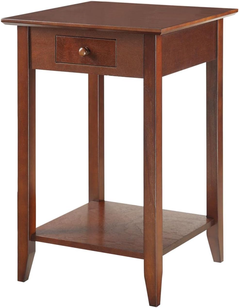 Convenience Concepts American Heritage mesa auxiliar con cajón y estante
