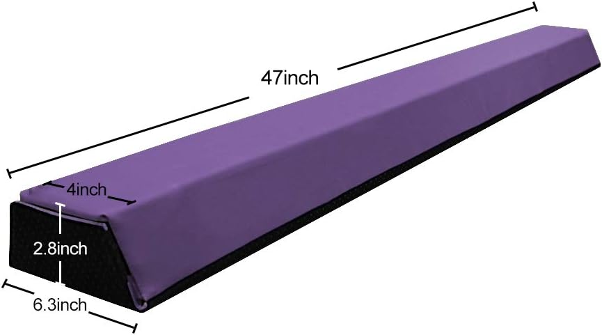 Equipo de gimnasia plegable de 8 pies para niños, niñas y adultos, entrenamiento en casa, núcleo de madera con parte superior de espuma y cubierta