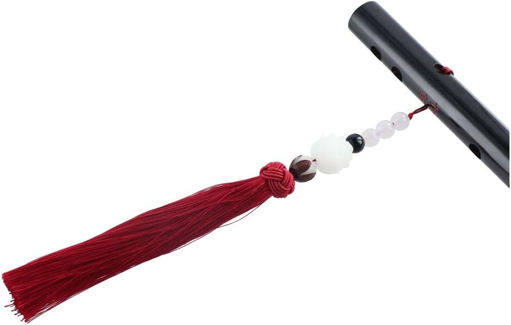 Vctitil Flauta de bambú tradicional china, Dizi transversal, accesorio de cosplay Mo Dao Zu Shi, instrumento musical de viento de madera para