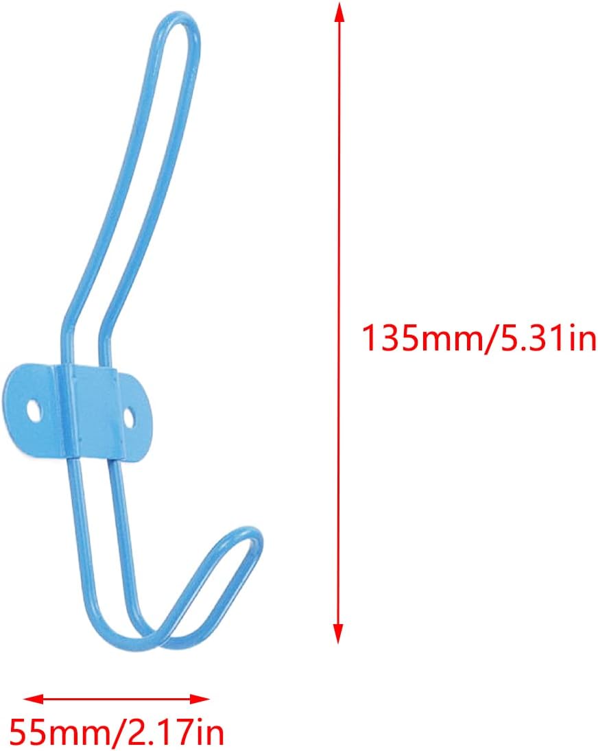 Pastlla 5 ganchos para abrigos de granja, para colgar en la pared, estilo vintage, doble para abrigos, ganchos decorativos para colgar en la pared,