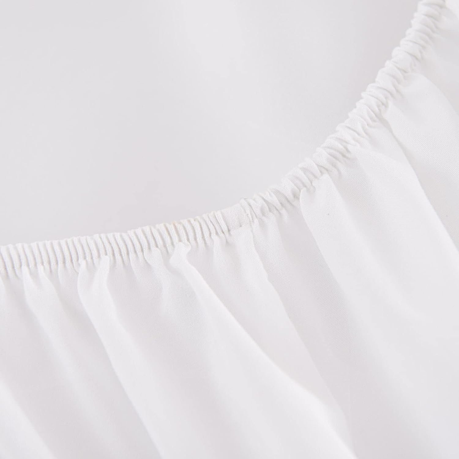 Nanko Juego de edredón de 7 piezas con sábanas, jacquard blanco copetudo, bohemio, suave, desgastado y elegante, juego de ropa de cama de microfibra