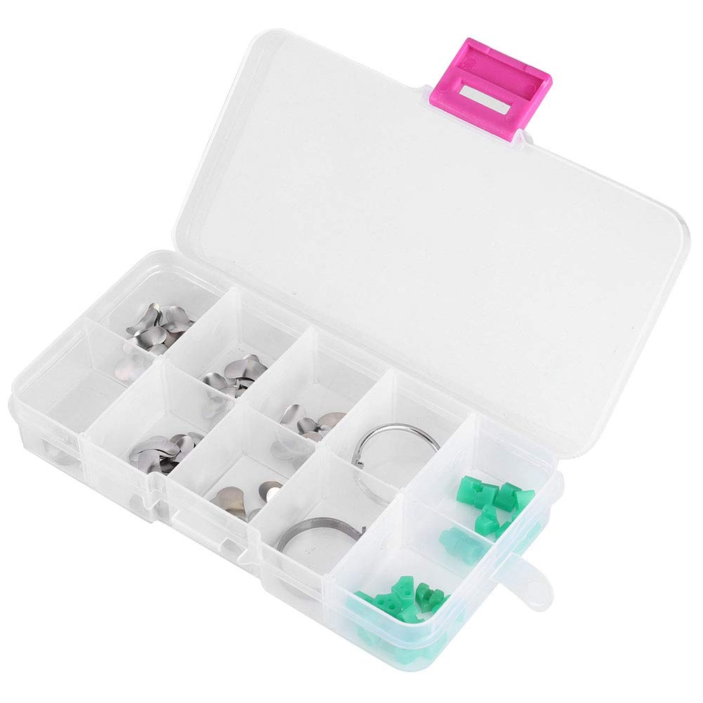 Seccional dental, 100 piezas coronas contorneadas matrices metálicas bandas de repuesto de matriz combinada abrazadera suministros de ortodoncia kit