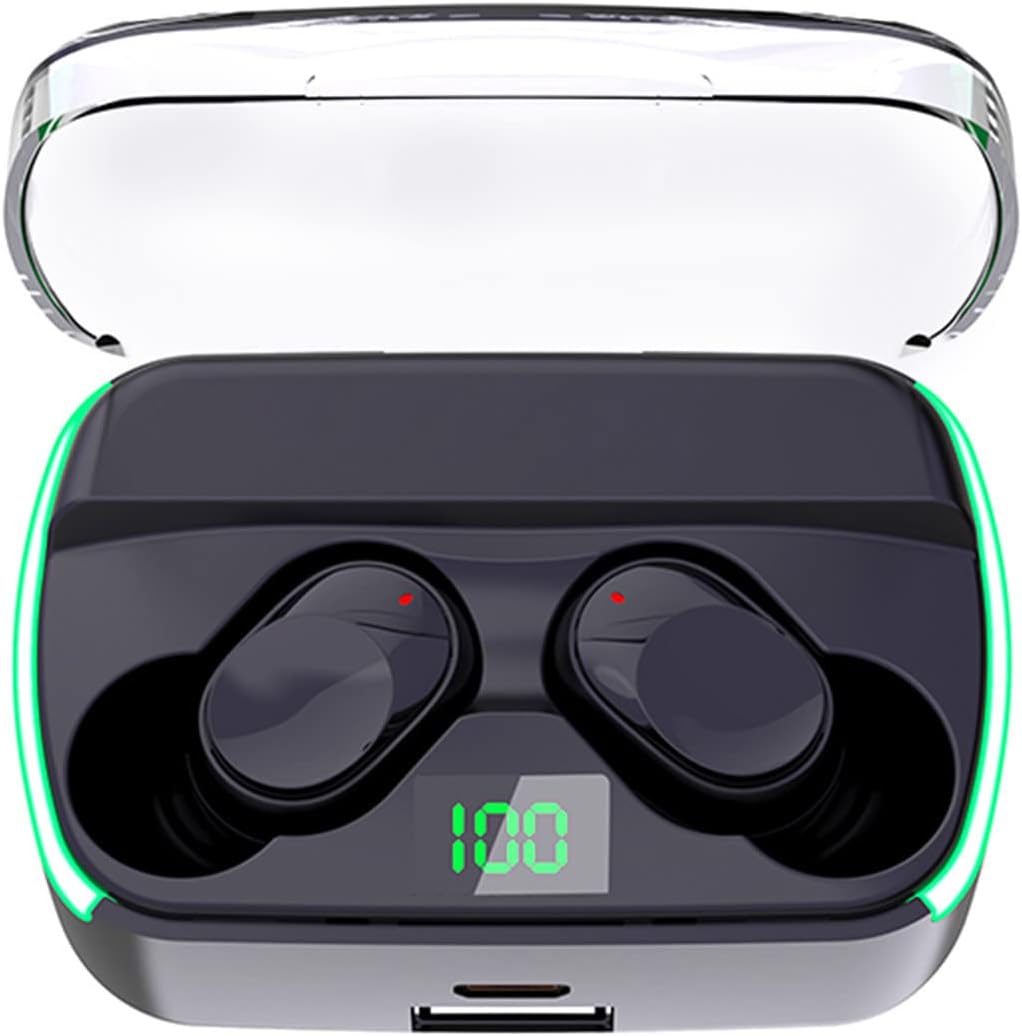 Auriculares inalámbricos Bluetooth 5.3 pantalla digital inalámbricos Bluetooth auriculares respiración fresca, cancelación de ruido, calidad de