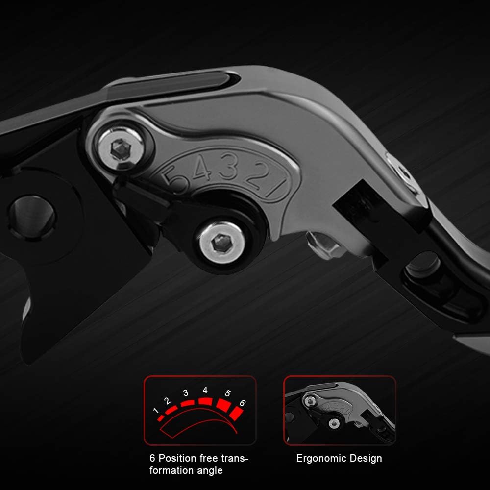 Palancas de embrague de freno extensibles plegables ajustables CNC para SUZUKI GSX-R 600 1997-2003 GSX-R 750 1996-2003 GSX-R 1000 2001-2004