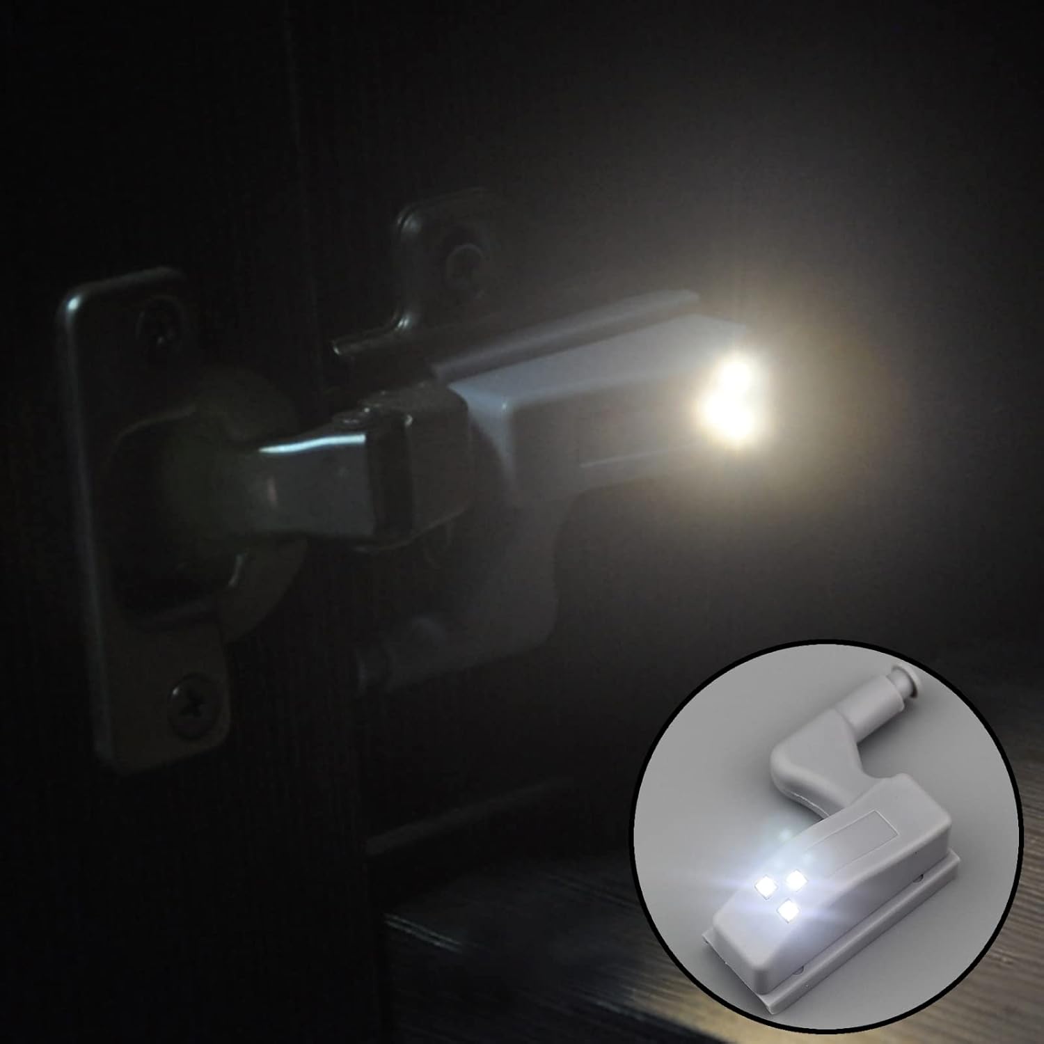 PCTC 12 piezas de luz LED universal para armario de armario para cocina moderna hogar lámpara – blanco cálido con batería