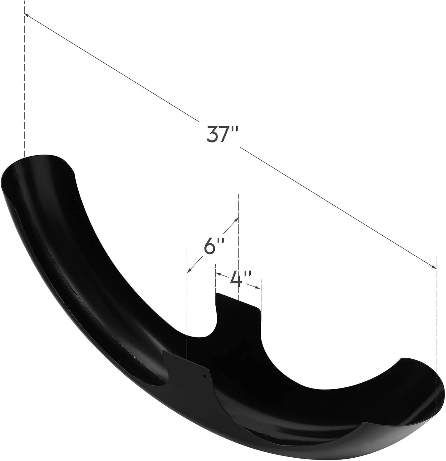 SLMOTO Guardabarros delantero de motocicleta negro brillante de 30 pulgadas para Harley Touring Road King Road Glide Electra Glide Street Glide